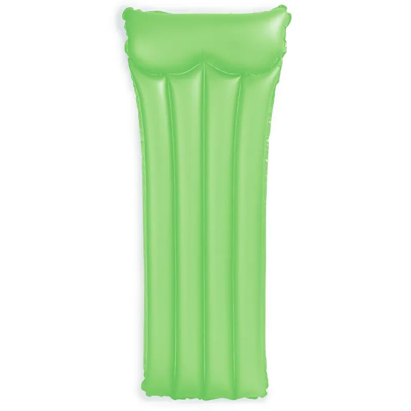 Green swimming airbed, comfortable and durable, perfect for water fun
