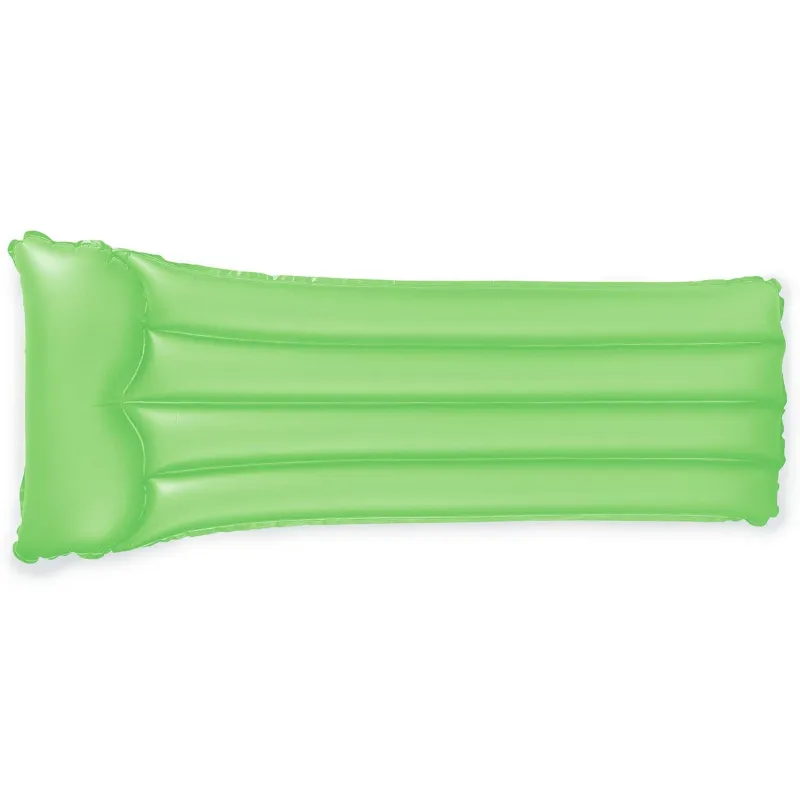 Green swimming airbed, a stylish addition for the pool or beach