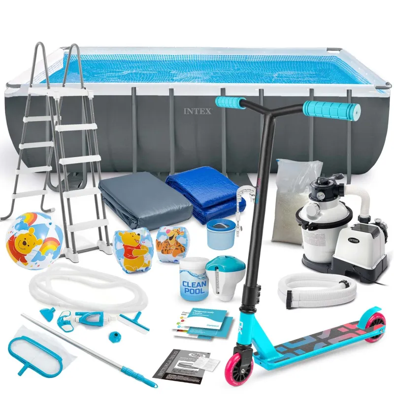 Garden frame pool 549 x 274 x 132 cm, perfect for outdoor fun, 21in1 INTEX 26356