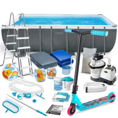 Garden frame pool 549 x 274 x 132 cm, perfect for outdoor fun, 21in1 INTEX 26356