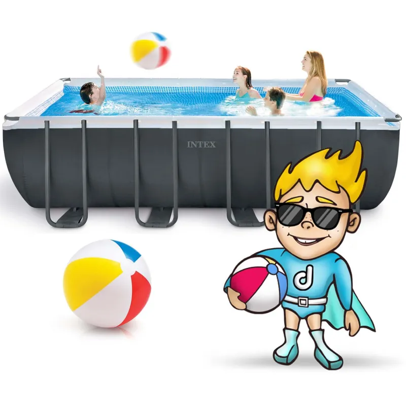 Blue garden frame pool, perfect for summer days, 21in1 INTEX 26356