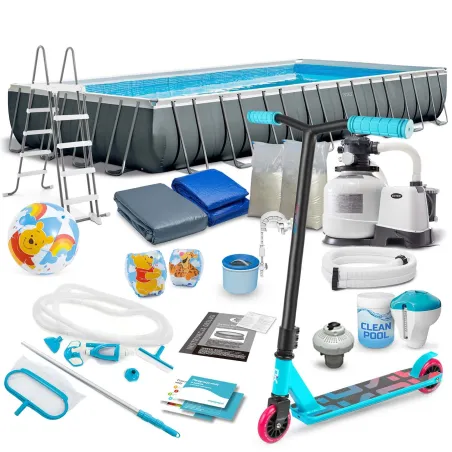 21in1 frame pool 975 x 488 x 132 cm, perfect for outdoor fun, INTEX 26374