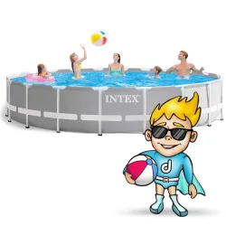 Blue frame pool 610 x 132 cm INTEX 26756 for outdoor fun