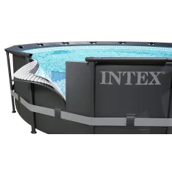 Blue garden frame pool, perfect for summer fun