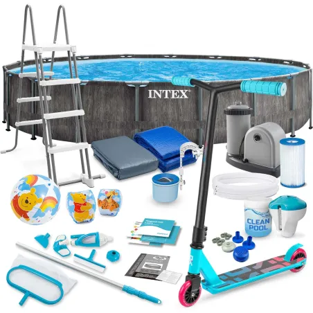 Garden frame pool 549 x 122 cm with 21 accessories, perfect for outdoor fun