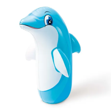 Inflatable dolphin rocker INTEX 44669, colorful water toy for kids