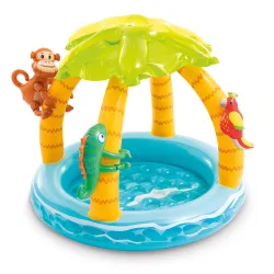 Inflatable Baby Pool with Canopy Island 102 x 86 cm Intex 58417