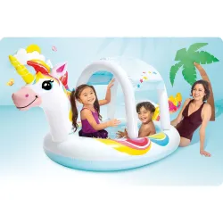 Unicorn baby pool, perfect for summer fun in the garden