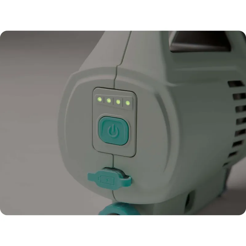Pool vacuum cleaner in blue, perfect for outdoor use in gardens