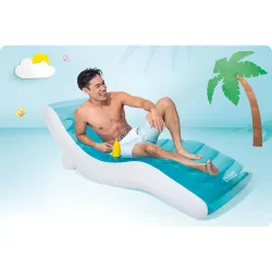 Inflatable airbed 191 x 99 cm INTEX 56874 in blue for indoor or outdoor use