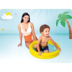 Whale-shaped inflatable pool, great for kids' outdoor play