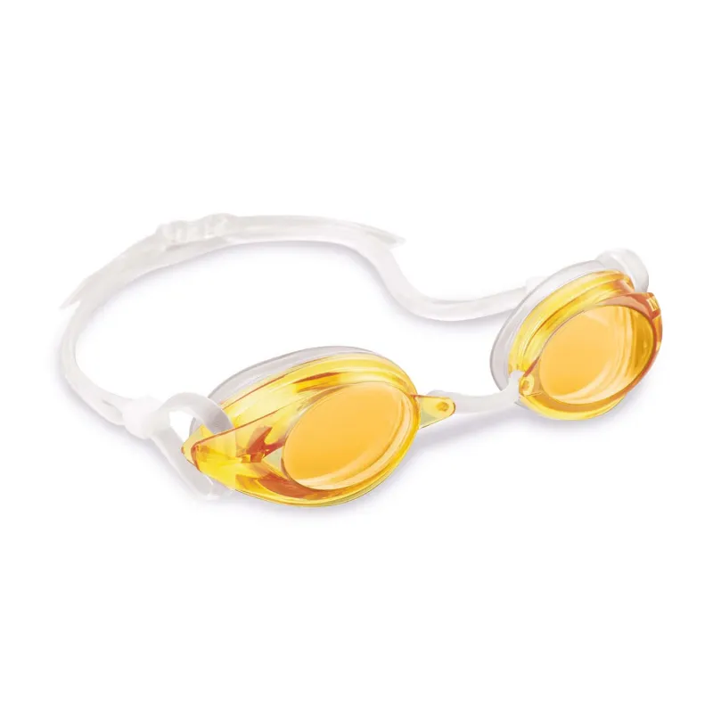 Yellow swimming goggles, perfect for water fun and swimming activities