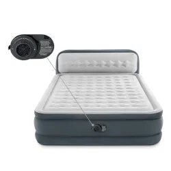 Inflatable airbed with soft cover, comfortable for bedrooms or guest rooms