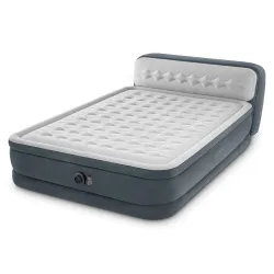 Inflatable airbed perfect for camping, easy to transport and store