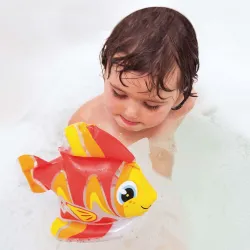 Soft inflatable fish bath toy, perfect for kids
