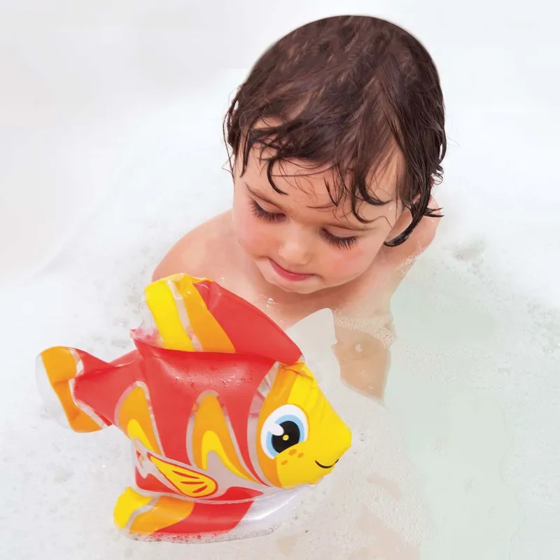Soft inflatable fish bath toy, perfect for kids