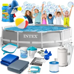 Frame garden pool 305 x 76 cm 15in1 INTEX 26702 + bubble machine FREE