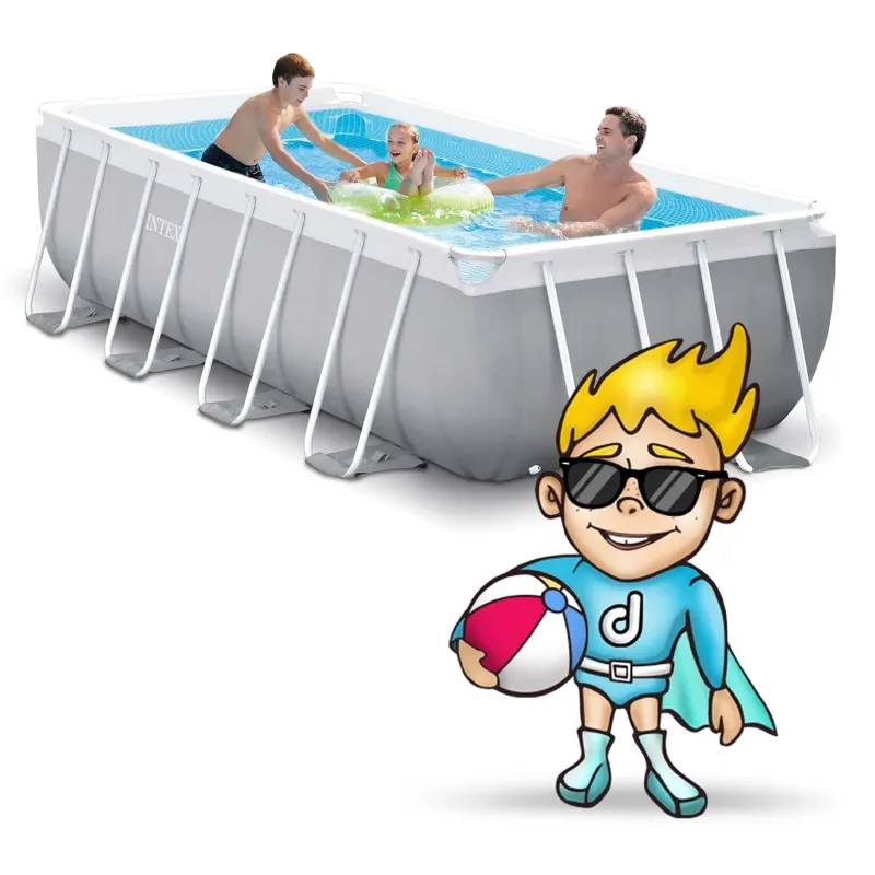 Blue garden frame pool, perfect for relaxing in your backyard during summer