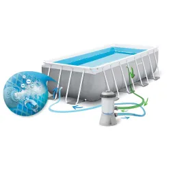 Durable garden frame pool made from weather-resistant material for long-lasting use