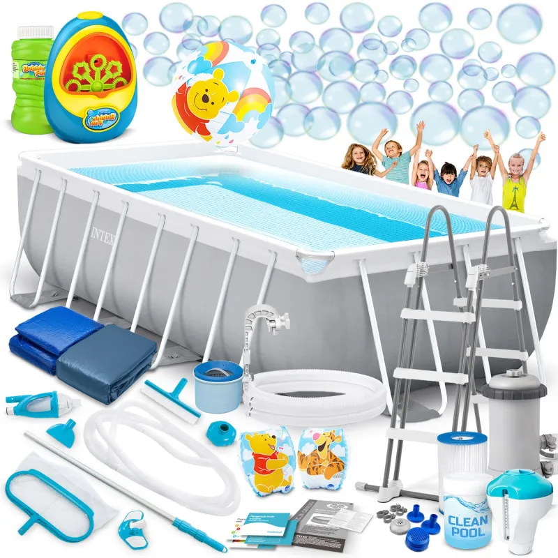 Garden frame pool 488 x 244 x 107 cm, perfect for outdoor fun, durable design