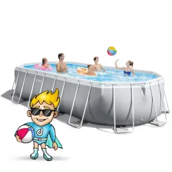 Outdoor frame pool 610 x 305 x 122 cm, perfect for summer relaxation