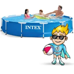Blue garden frame pool 366 x 76 cm INTEX 28212