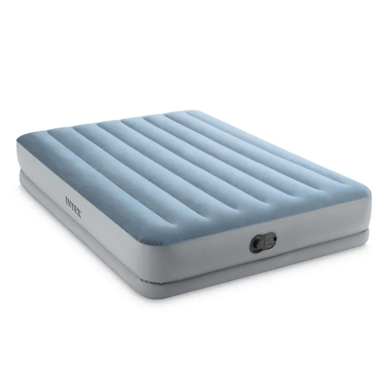 Inflatable airbed with soft-touch material, comfortable for sleeping