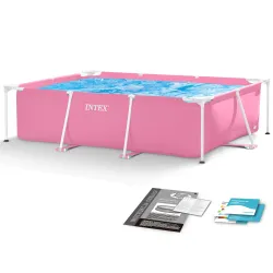 INTEX 28266 Frame Garden Pool 220 x 150 x 60 cm with sturdy frame