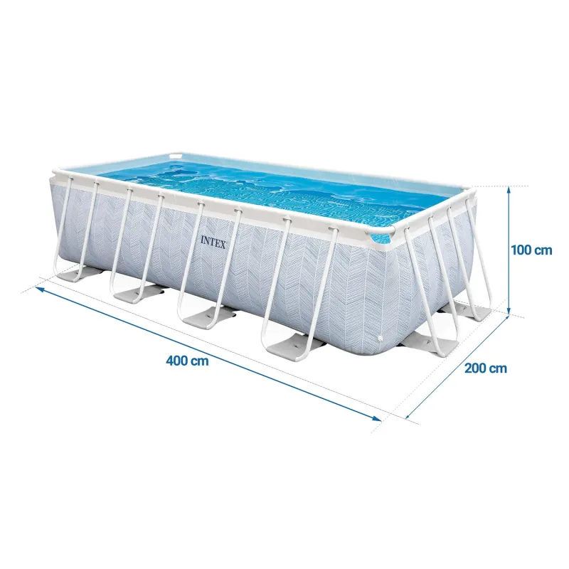 Frame pool 400 x 200 x 100 cm, great for relaxation in your garden