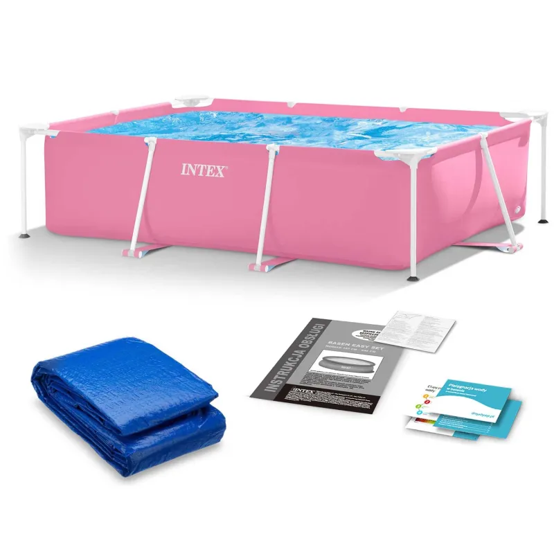 Garden frame pool 220 x 150 x 60 cm 2in1 made of durable material