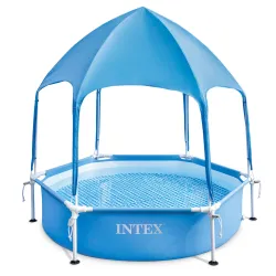 Kids frame pool with canopy 183 x 38 cm, durable PVC material