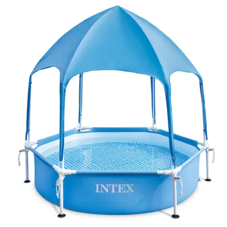 Kids frame pool with canopy 183 x 38 cm, durable PVC material