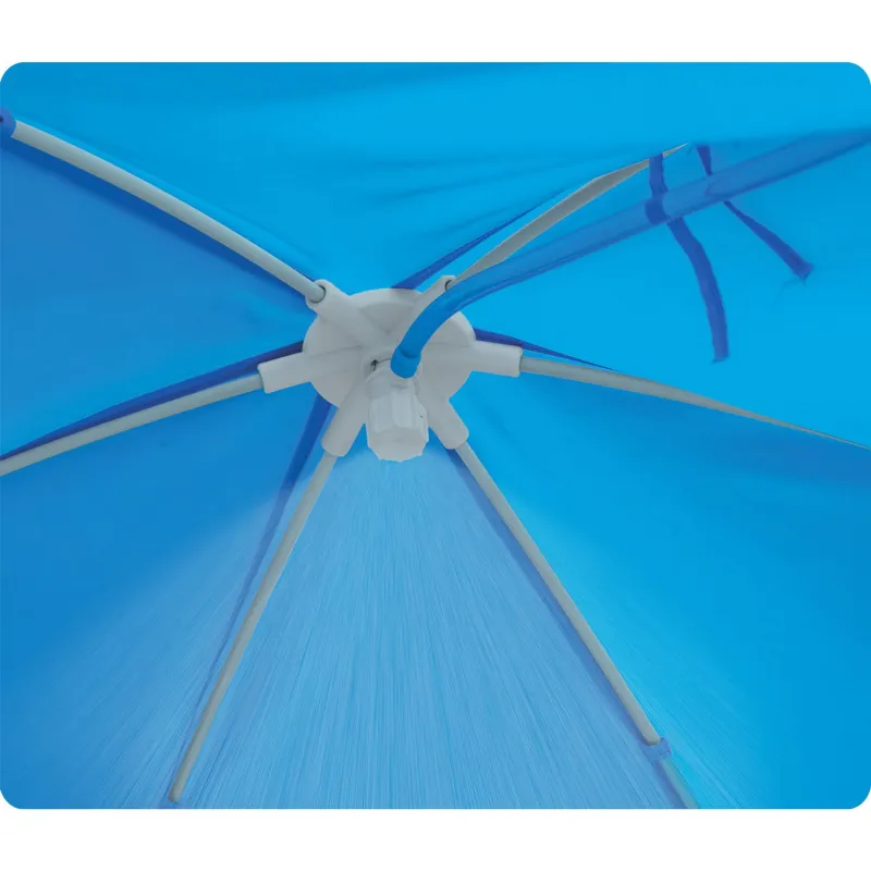 Blue kids frame pool with canopy, perfect for summer fun