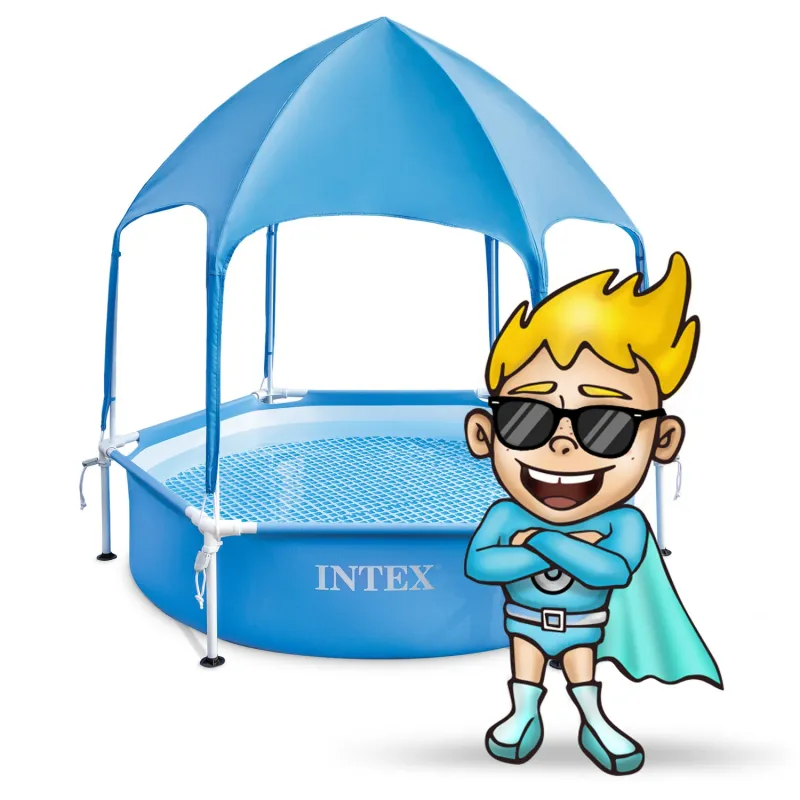 Easy to assemble kids frame pool, perfect for the garden