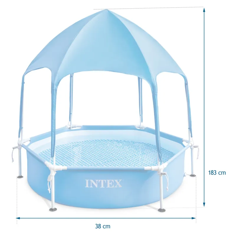 Kids frame pool, great for relaxation on hot days