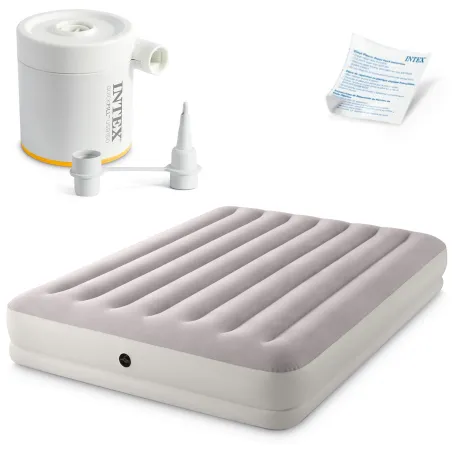 Double inflatable airbed 203x152x30 cm with electric pump INTEX 64179