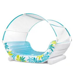 Stylish inflatable island 224 x 150 cm for relaxing in water