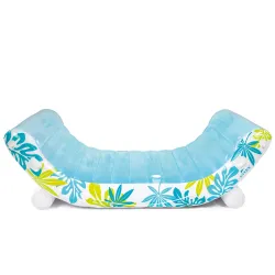 Inflatable island 224 x 150 cm with a smooth surface for comfort