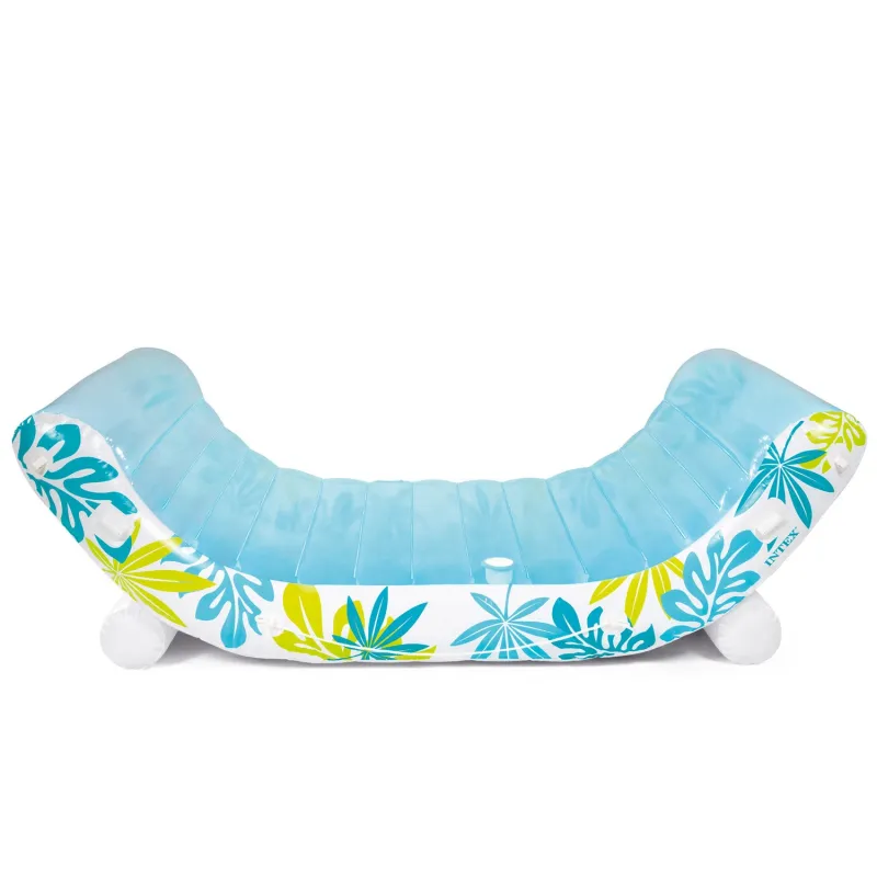 Inflatable island 224 x 150 cm with a smooth surface for comfort