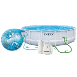 Frame pool 488 x 122 cm, great for relaxing in the garden on hot days
