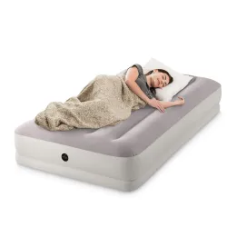 Comfortable double inflatable airbed 191x99x30 cm, ideal for camping trips