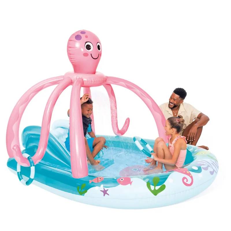 Octopus inflatable playground, perfect for garden fun