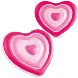 Inflatable Beach Airbed Heart 155 x 135 cm INTEX 58727