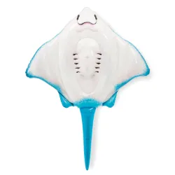 Inflatable stingray airbed with a smooth surface for comfortable use
