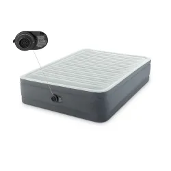 Comfortable double airbed 203x152x46 cm for garden use and outdoor adventures