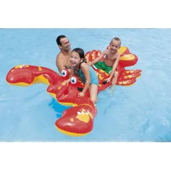 Brightly colored lobster swimming toy 213 x 137 cm