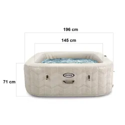 Inflatable SPA with hydromassage, perfect for summer evenings in the garden
