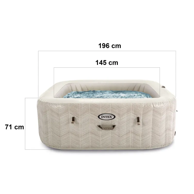 Inflatable SPA with hydromassage, perfect for summer evenings in the garden