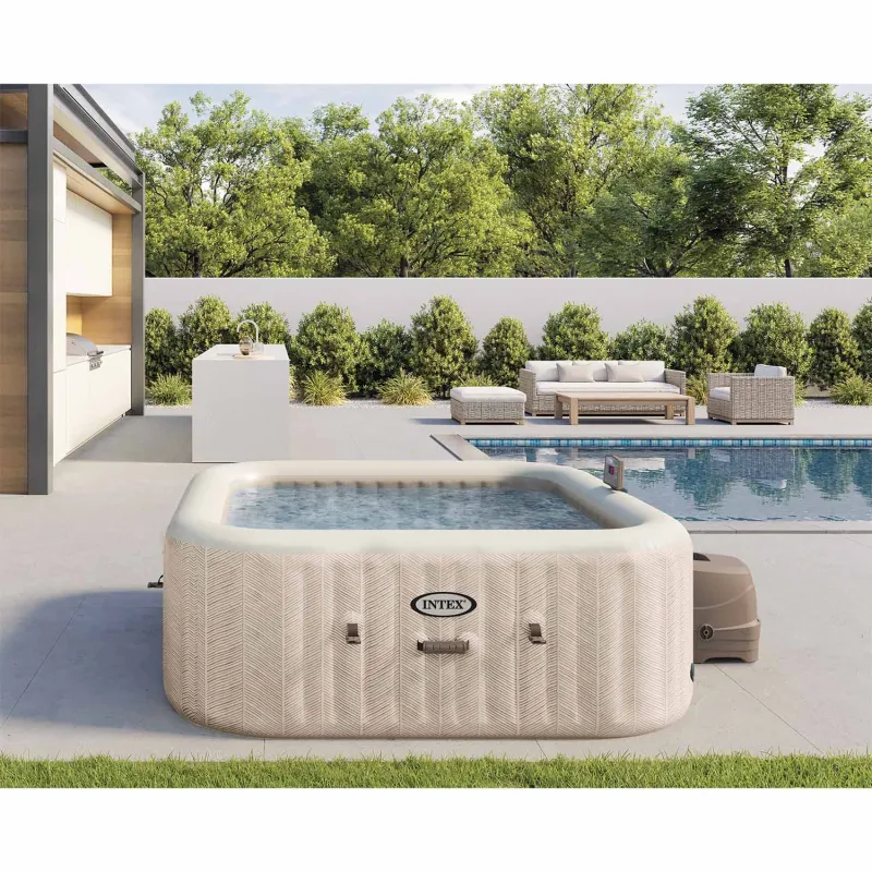 Inflatable SPA with hydromassage, ideal for family and friends gatherings