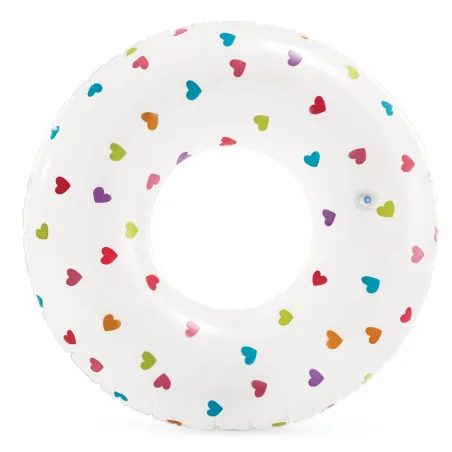 Heart-shaped swimming ring 81 cm made of durable material